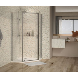 Душевое ограждение Azario DALLAS 100х100х200 хром, 5мм прозрачное стекло