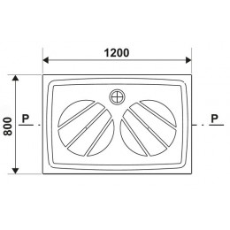 Душевой поддон Ravak GIGANT PRO 120x80 белый