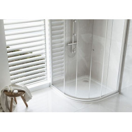 Душевой поддон BLB 90х90х6,5, стальной полукруглый