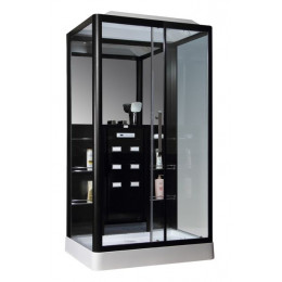 Душевая кабина Loranto CS 129 3A R 90х150х215 см черная