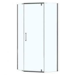 Душевое ограждение Loranto NEO 100x100x195 прозрачное закаленное стекло 8 мм, Easy clean, профиль серебро, без поддона (CS-22108-100)