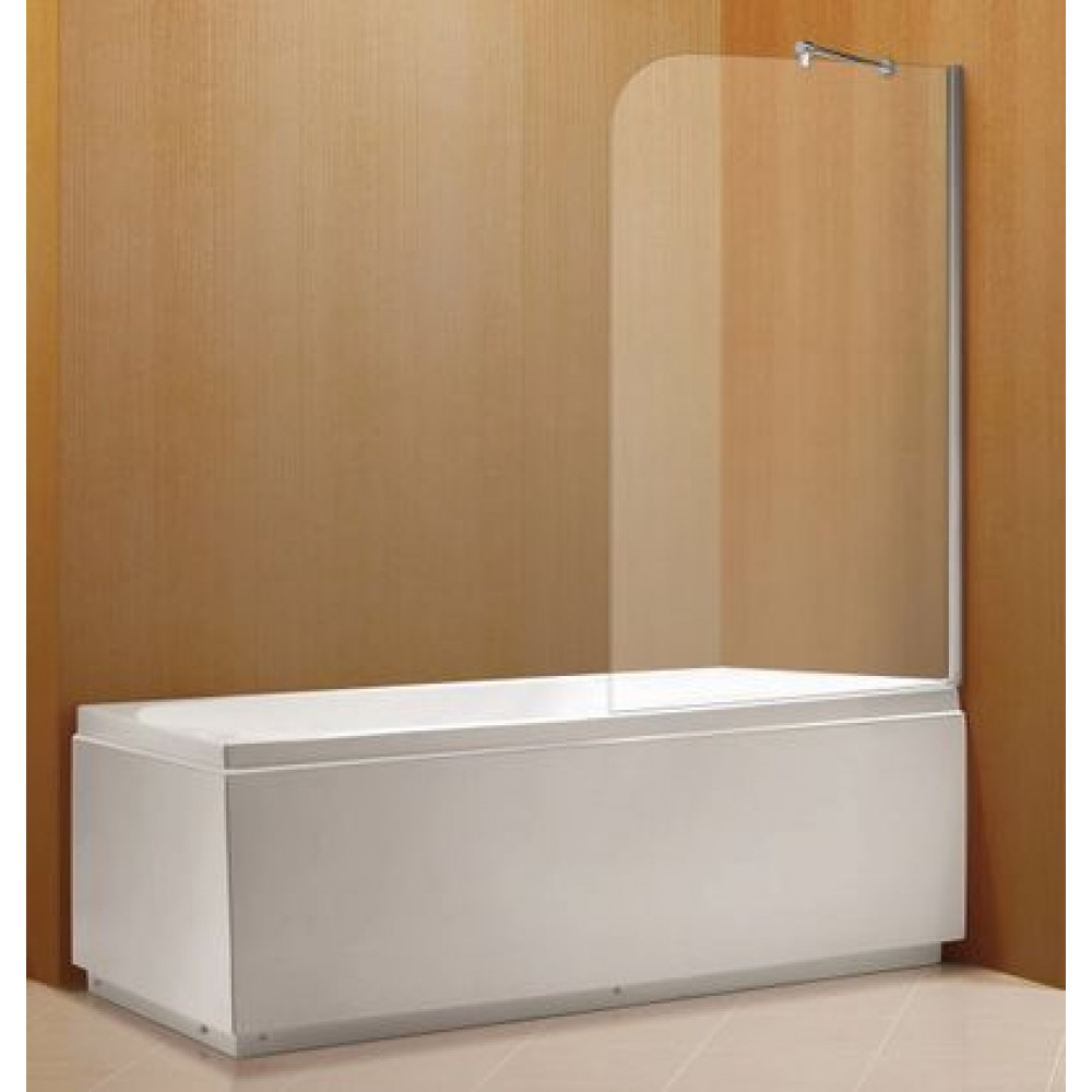 Шторка для ванны Azario MERRIT 800х1400 прозрачное стекло 6 мм, покрытие EASY CLEAN, цвет профиля серебро (AZ-NF6310 800)