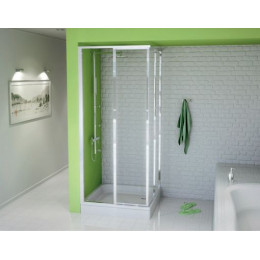 Душевой поддон BLB 80х80х14 стальной квадратный