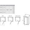 Душевая дверь Ravak Pivot PDOP2-100 распашная, стекло Transparent, профиль Черный (03GA0300Z1)
