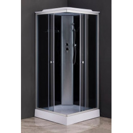 Душевая кабина Loranto 90х90х215, поддон 13 см, верхний душ (CS-6491G)