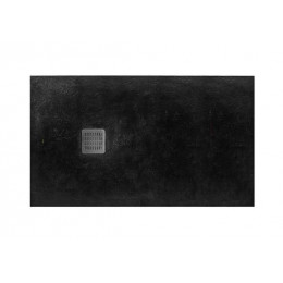 Душевой поддон Roca TERRAN 1200x700 с сифоном и решеткой, черный (AP1014B02BC01400)