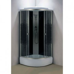 Душевая кабина Loranto 80x80x215 поддон 13 см, 4 мм прозрачное стекло с рисунком "мозайка" (CS-800-13ТМ/М)