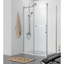 Душевое ограждение Azario VANCOUVER 1000х1200х2000 L, без поддона, прозрачное стекло 8 мм, цвет профиля серебро (AZ-NKF1131L 1000)
