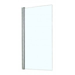 Шторка для ванны Azario MERRIT 800х1400, прозрачное стекло 6 мм, покрытие EASY CLEAN, цвет профиля серебро (AZ-NF6211-1 800)