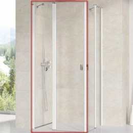 Душевая дверь Ravak Chrome CRV2-80 профиль Белый стекло Transparent (1QV40100Z1)