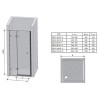 Душевая дверь Ravak Brilliant BSD2-100 B R распашная, правостороння, стекло Transparent, профиль Хром (0UPABA00Z1)