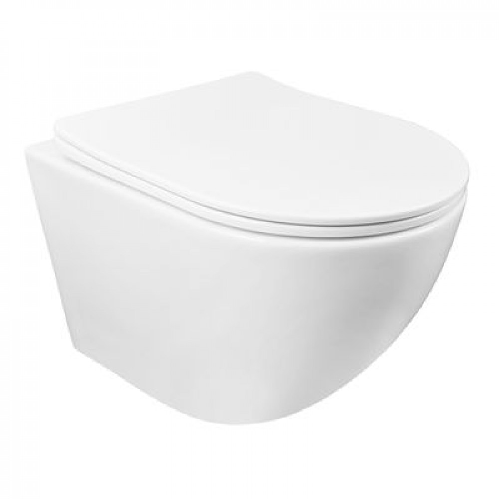 Сет 3 в 1 инсталляция Grohe Rapid SL с клавишей смыва + подвесной унитаз Azario Grado  с быстросъемным сиденьем микролифт (38772001+AZ-0046 SP)