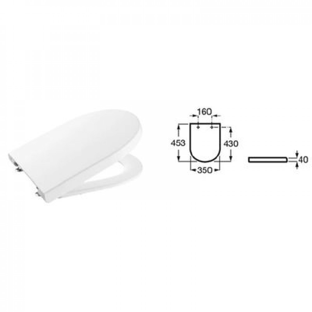 ПЭК Roca Meridian Pack подвесной унитаз Rimless + инсталляция + сиденье Supralit (7.8931.0.499.0)