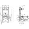 Промо комплект Ideal Standard I.life B состоящий из подвесной унитаз i.life B, тонкое сидение Ideal Standard i.life и инсталляция (I500301)