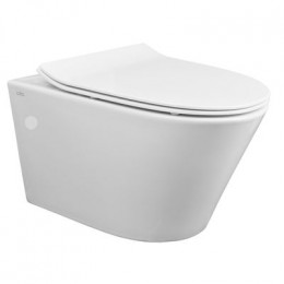 Сет: Инсталляция AZARIO + Унитаз подвесной Creo Ceramique с системой смыва Tornado, в комплекте с быстросъемным сиденьем микролифт (AZ-8010-1000+CR1100NR)