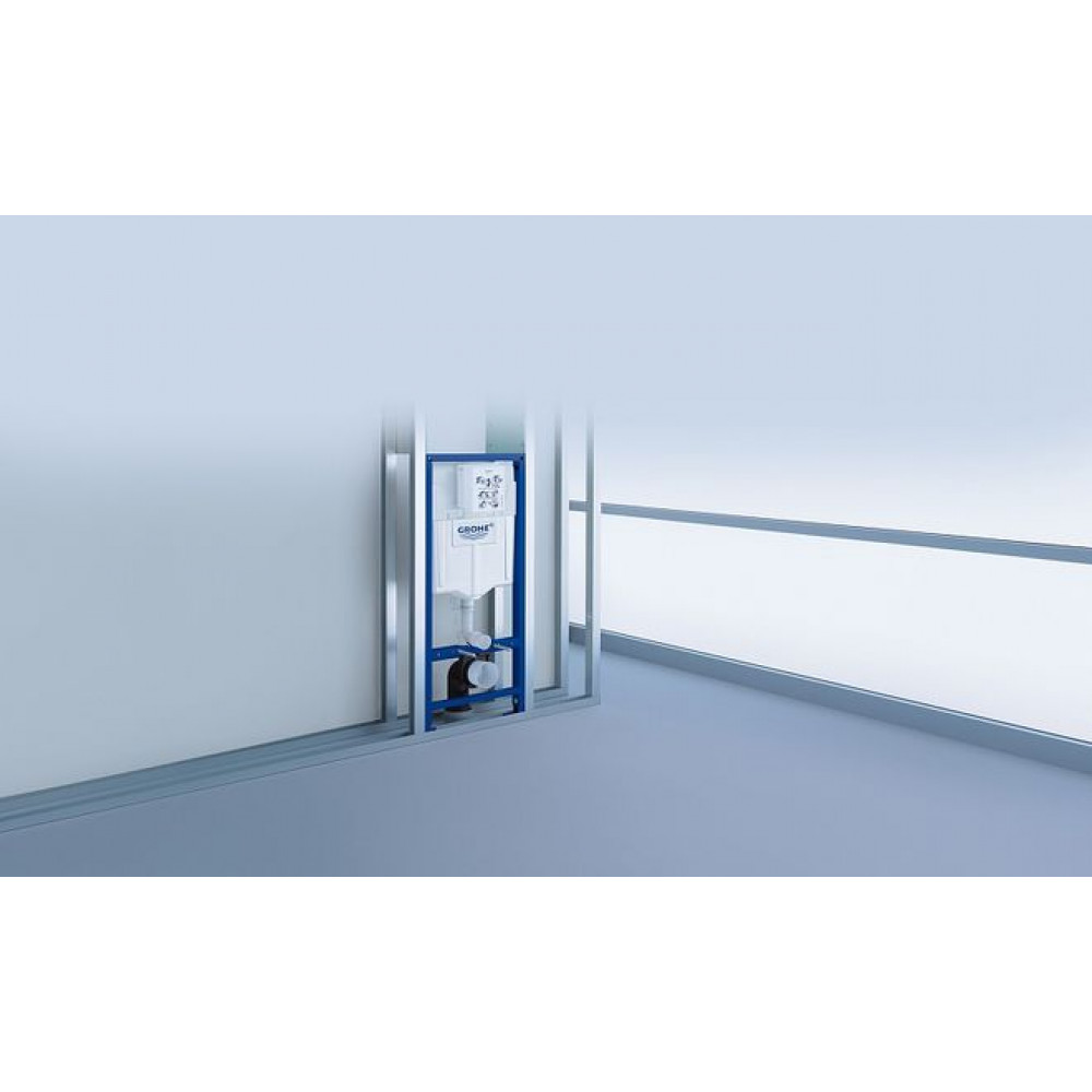 Инсталляция Grohe Rapid SL для унитаза с черной матовой клавишей смыва (388112430)