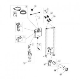Встраиваемая инсталляция Ideal Standard PROSYS FRAME 120 M, для монтажа подвесных унитазов