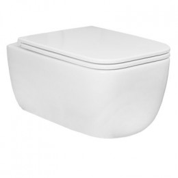 Сет AZARIO NEW Инсталляция для подвесного унитаза 3/6л + Подвесной унитаз FLAVIA слив "Торнадо" безободковый, с быстросъемным сиденьем микролифт (AZ-501A+AZ-0076 UQ1)