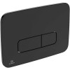 Промо-комплект Ideal Standard TESI silk black инсталляция с подвесным унитазом и крышкой микролифт, цвет черный матовый + кнопка смыва двойная, ченая в подарок (T3868V3/123A6)
