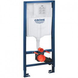 Grohe Solido 3-в-1 инсталляция для унитаза, 1.13 м высота установки + Черная матовая кнопка