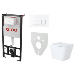 Сет инсталляция Alсa AM101/1120-4:1 RU M570-0001 + унитаз Teramo AZ-0052 с сиденьем микролифт