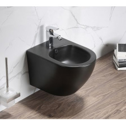 Сет AZARIO Инсталляция для Биде + подвесное биде Azario Grado чёрный матовый (AZ-8040-1001/F-0053-0025+AZ-0046-BN SP)