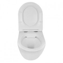 Сет AZARIO инсталляция + унитаз Gloria с быстросъемным сидением микролифт + клавиша черная матовая (AZ-8010-1000+AZ-8200-0013+AZ-2003)