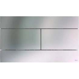 Клавиша смыва OLI Slim Inox даойной смыв, механическая, цвет нержавеющая сталь (057141)