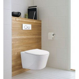 Сет AZARIO инсталляция + Унитаз подвесной Azario Atrio 490x365x360 безободковый, с быстросъемным сиденьем микролифт (AZ-8010-1000+AZ-2330)