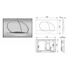 ПЭК: Roca MERIDIAN 480 мм унитаз + сиденье с микролифтом + инсталляция + кнопка