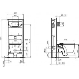 Комплект 3 в 1 Ideal Standard Blend Сurve (M520801)