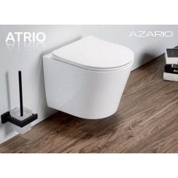 Сет AZARIO инсталляция + Унитаз подвесной Azario Atrio 490x365x360 безободковый, с быстросъемным сиденьем микролифт (AZ-8010-1000+AZ-2330)