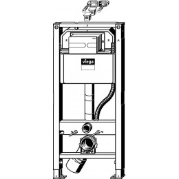 Viega Prevista 792862 Инсталяционный сет с кнопкой Visign for Style 23