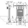 Скрытая система инсталляции Alcaplast A102 Jadroмodul, для сухой установки (A102/1200)