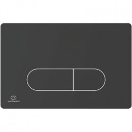 Комплект унитаза с инсталляцией Ideal Standard Tesi Aqua Blade с сиденьем Микролифт и Черной матовой клавишей смыва (T3868V1/115A6)