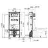 Сет инсталляция Alсa AM101/1120-4:1 RU M578-0001 + унитаз Grado AZ-0046 чёрный матовый с сиденьем ми