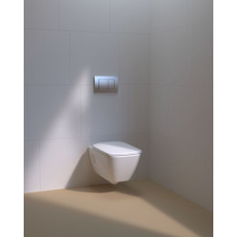 Инсталляция для подвесного унитаза  Geberit 458.163.21.1 с клавишей Delta 30, хром глянцевый