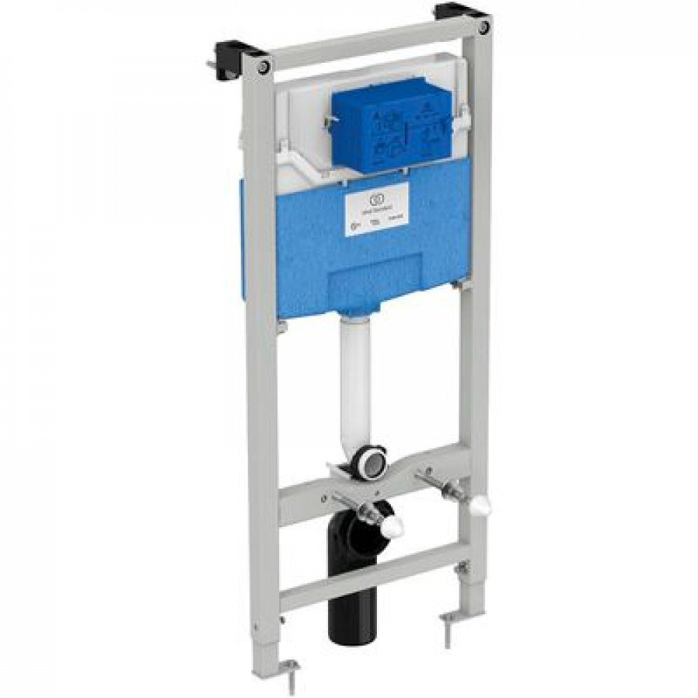 Комплект унитаза с инсталляцией Ideal Standard Tesi Aqua Blade с сиденьем Микролифт и Белой клавишей смыва (T3868V1/115AC)