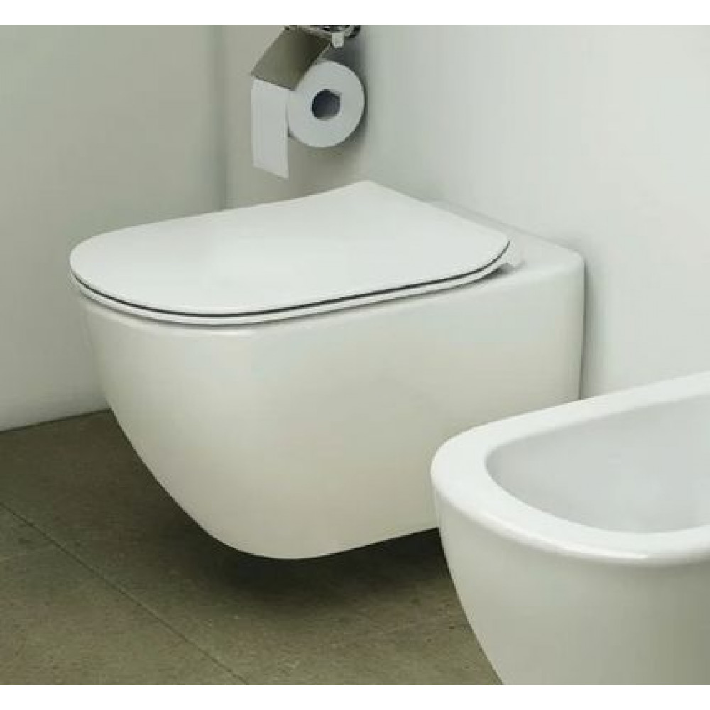 Комплект унитаза с инсталляцией Ideal Standard Tesi Aqua Blade с сиденьем Микролифт и Белой клавишей смыва (T3868V1/115AC)