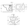 Инсталляция с подвесным унитазом Roca Debba Rimless быстросъемное сиденье микролифт, без клавиши смыва (7.8931.0.497.0)