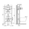 Инсталляция Oli 120 Eco Sanitarblock с белой клавишей смыва (879236mSL01)