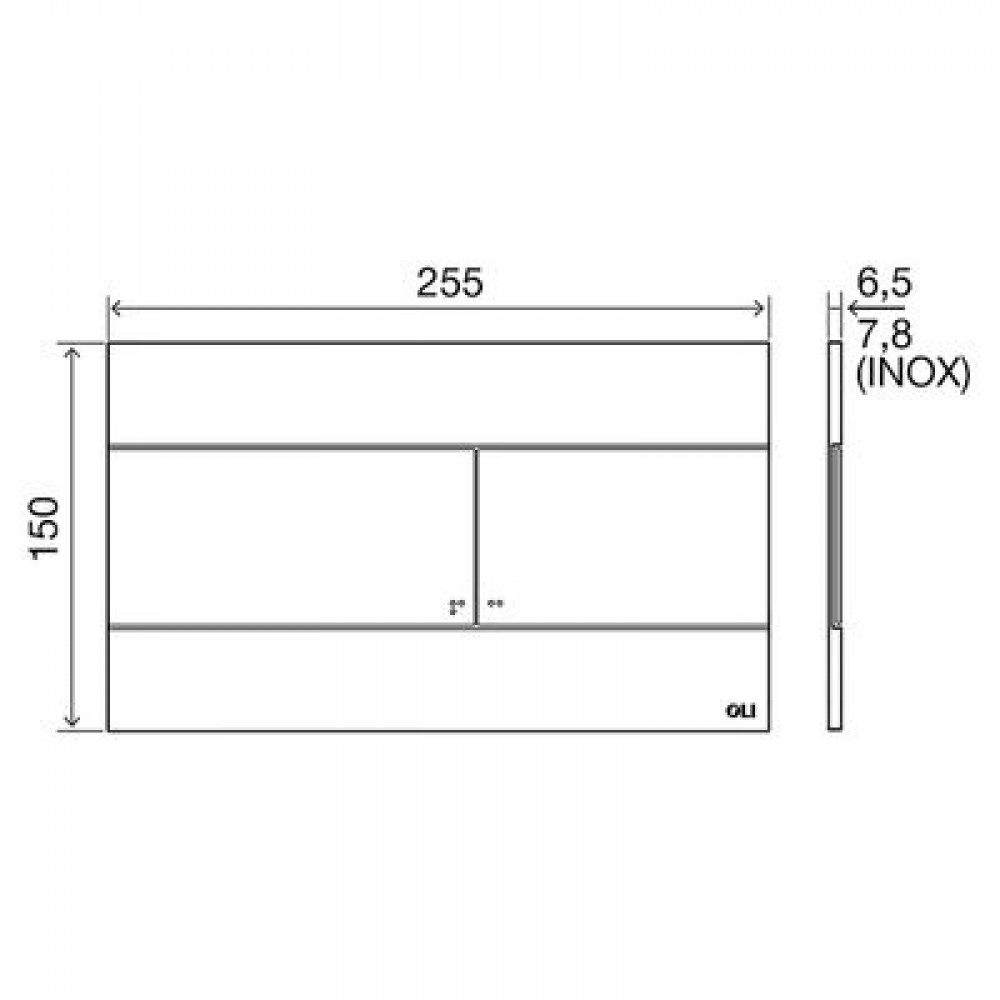 Инсталляция Oli 120 Eco Sanitarblock с белой клавишей смыва (879236mSL01)