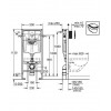 Инсталляция Grohe Rapid SL для унитаза с кнопкой смыва (38722001)