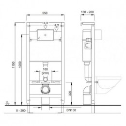 Инсталляция для подвесного унитаза Pestan Fluenta (40006356)