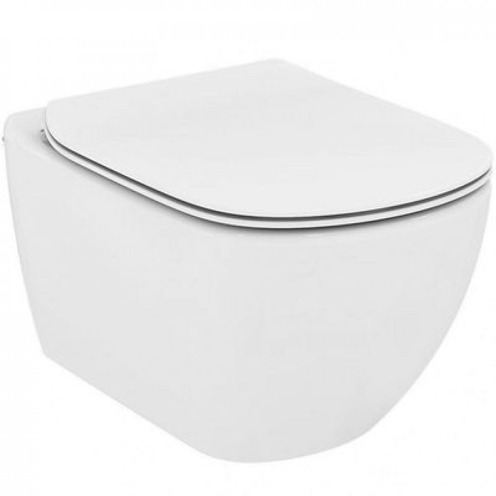 Комплект унитаза с инсталляцией Ideal Standard Tesi Aqua Blade с сиденьем Микролифт и Белой клавишей смыва (T3868V1/115AC)
