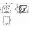 Комплект инсталляции Ideal Standard Exacto с крышкой-сиденьем микролифт (X022601)