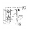 Инсталляция Grohe Rapid SL, для унитаза, с двойной клавишей смыва, хром (38721001)