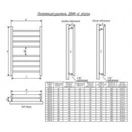 Полотенцесушитель водяной ДВИН L plaza 80/40 К3 квадрат полированный (4656754419214)
