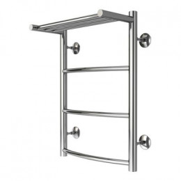 Полотенцесушитель водяной AZARIO VERONA 400/600 с полкой, 3 секции, нижнее/диагональное подключение, 1/2", хром (AZ04146P)