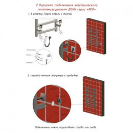 Полотенцесушитель электрический ДВИН Fj neo 80/50 Электрический К диммер, полированный (4657763849412)